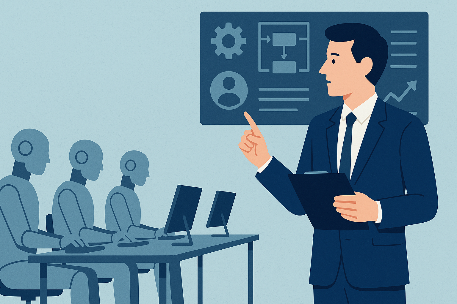 Przyszłość pracy w sektorze MŚP: Od wykonywania zadań do strategicznego zarządzania cyfrowym zespołem.